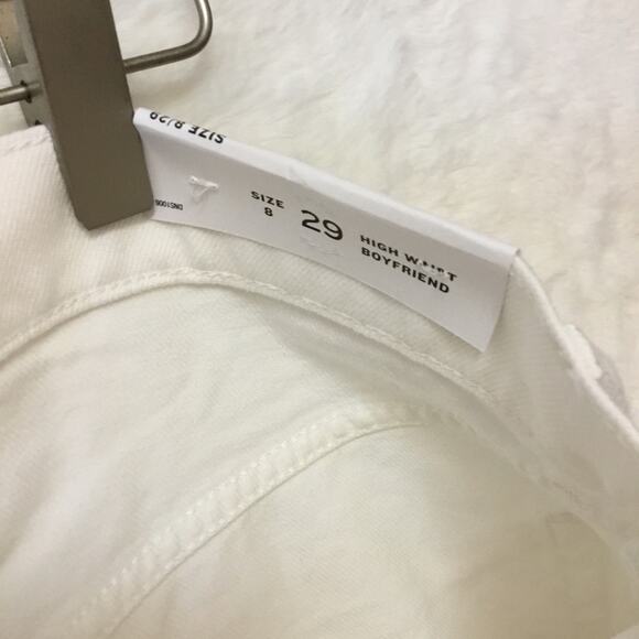 Loft White High Waist Boyfriend Jeans - Picture 10 of 15